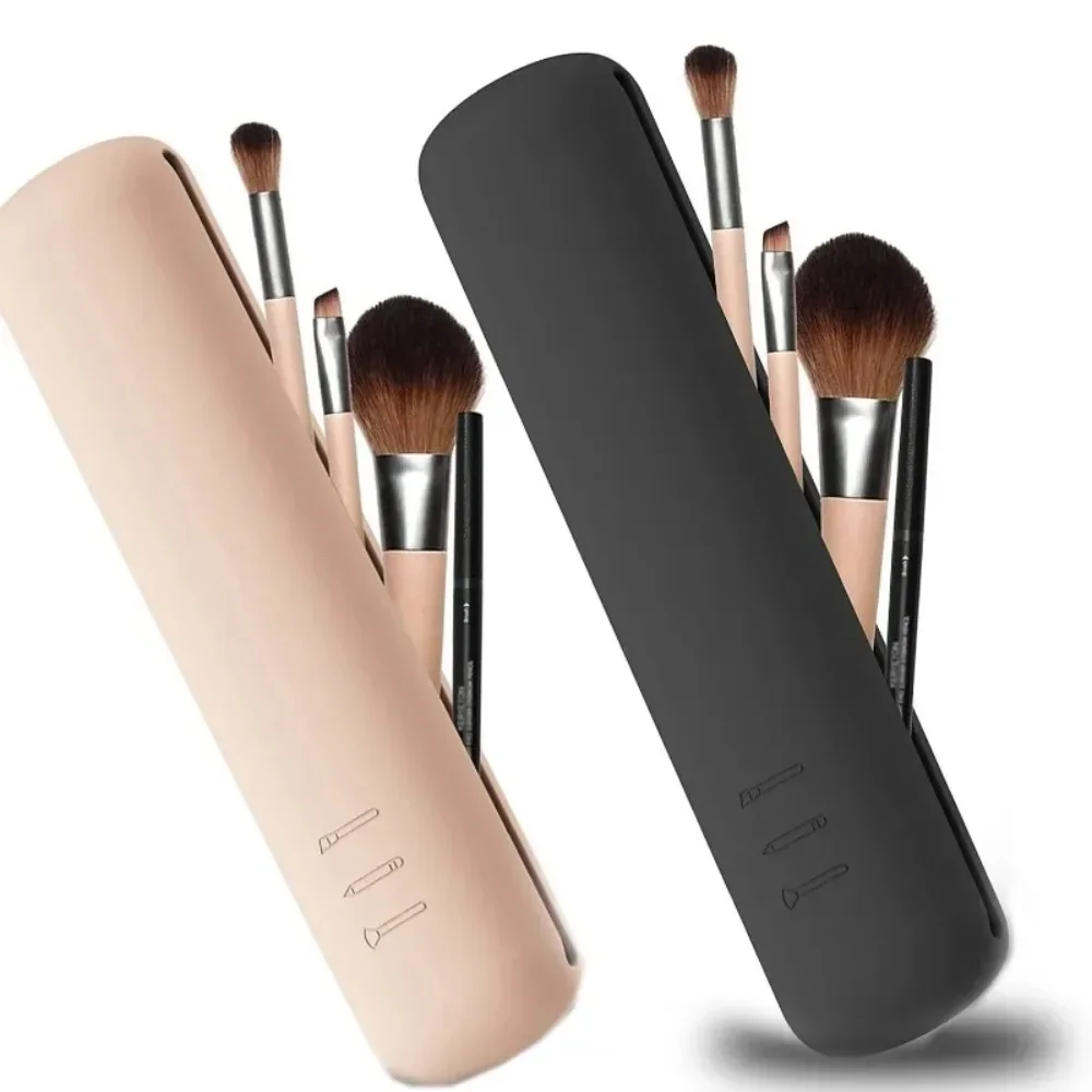 Beauty Makeup Women - Seyahat Makyaj Fırça Tutucu Silikon Kozmetik